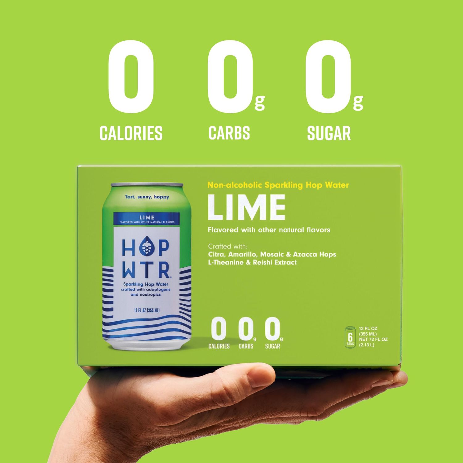 HOP WTR LIME 6PK CAN