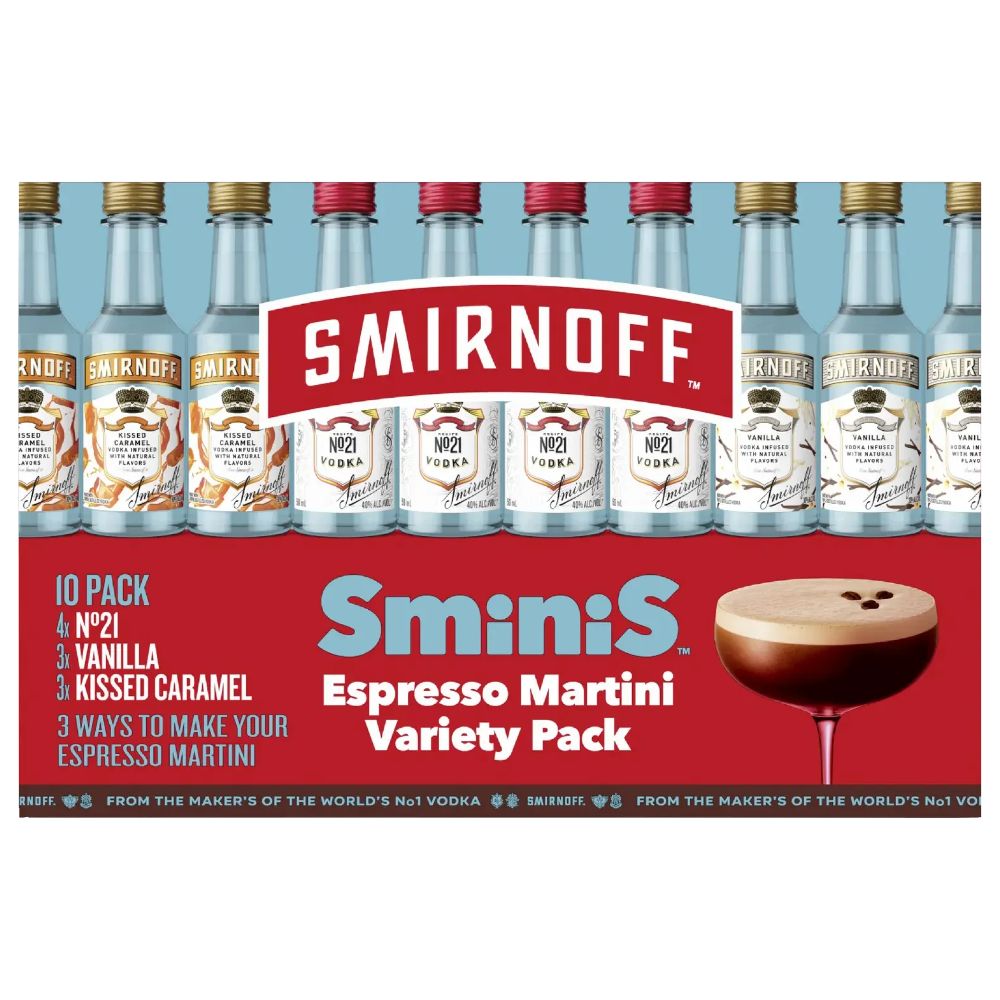 SMIRNOFF ESPRESSO MARTINI MINI VARIETY 10PK
