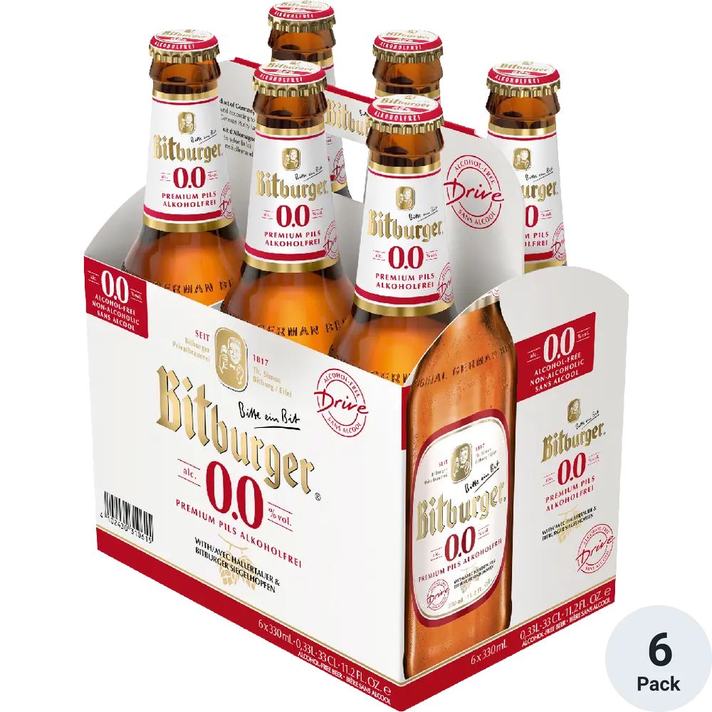 BITBURGER 0.0 6PK BOTTLES