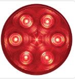 4" Round Red Light - Heated