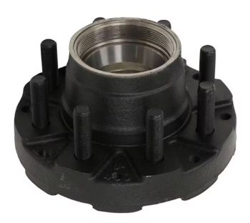 Dexter® Hub with Studs and Races Only, Spindle, Oil Bath Lube, 9K, 10K GD Capacity Per Pair, 8 on 6.5" Bolt Pattern, Bulk