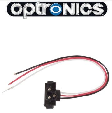 Right Angle 3-Wire Pigtail for Optronics Trailer Lights - 3-Prong PL-3 Plug - 10" Lead