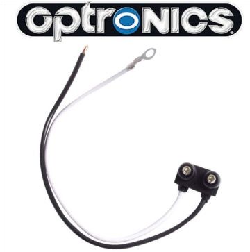 Right Angle 2-Wire Pigtail for Optronics Trailer Lights - 2-Prong PL-10 Plug - 6" Lead
