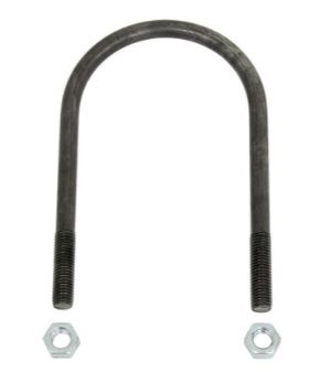 Replacement U-Bolt w/Locknuts for 10,000-lb, Round Trailer Axles - 5/8" Diameter