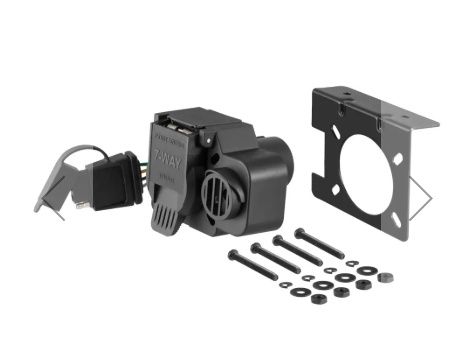 Dual-Output 7 &amp; 4-Way Connector with Backup Alarm (Plugs into USCAR)