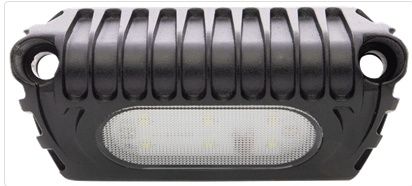 Low Profile LED Flood Light - Angled Beam - 1,000 Lumens - Surface Mount - Clear Lens
