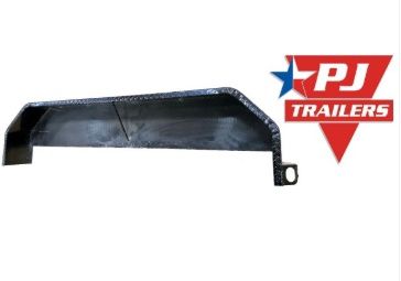 PJ TRAILER 16" Tandem Steel Diamond Plate Trailer Fender #160611