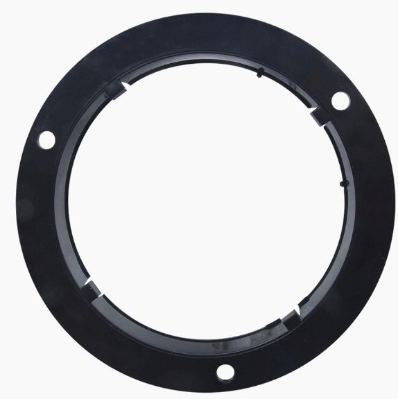 Black Plastic Mounting Flange for 4" Lights
