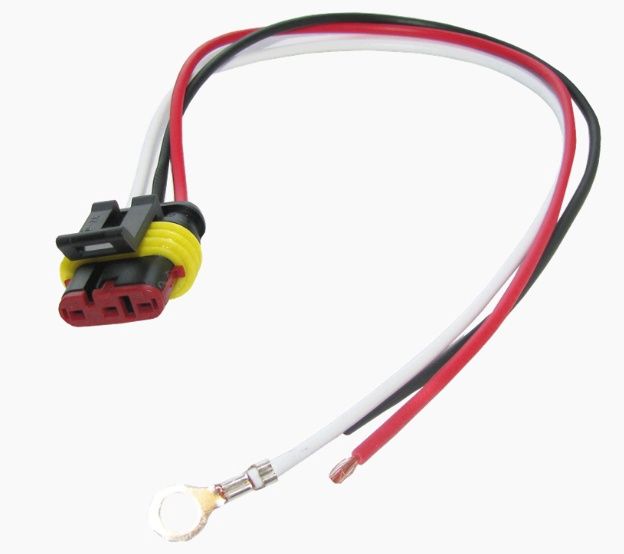 Weathertight 3-Wire Pigtail with 10" Leads
