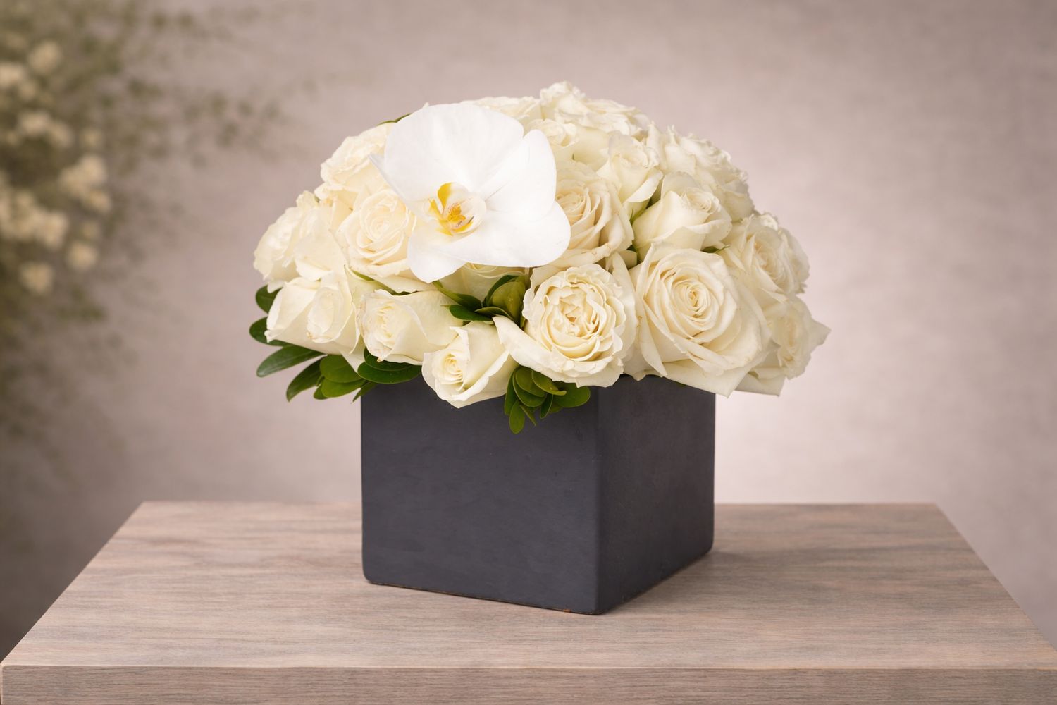 Phrose™ – Soft Rose &amp; Orchid Luxury Arrangement - Rhode Island flower delivery