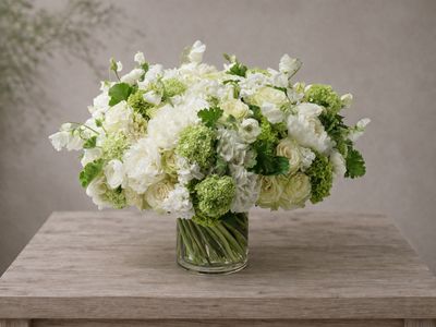 Cloud™ – Soft White &amp; Airy Luxury Floral Arrangement - Rhode Island flower delivery
