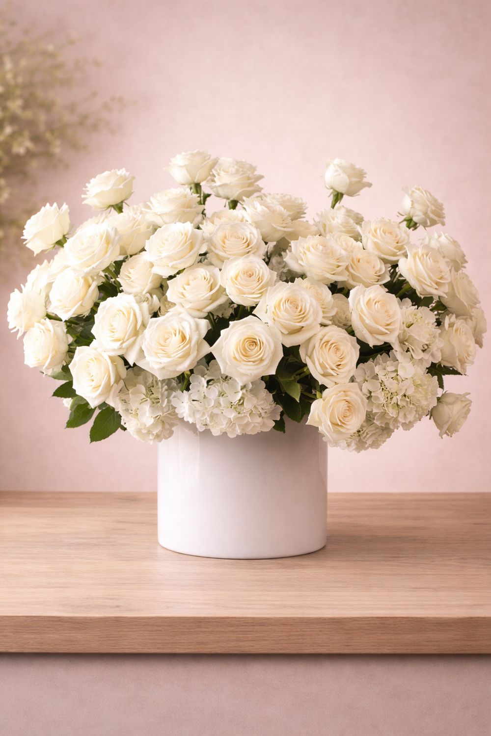 White™ – Classic All-White Luxury Floral Arrangement - Rhode Island flower delivery