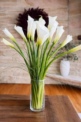 Calla Boom™ – Elegant Calla Lily &amp; Seasonal Bloom Arrangement - Rhode Island flower delivery