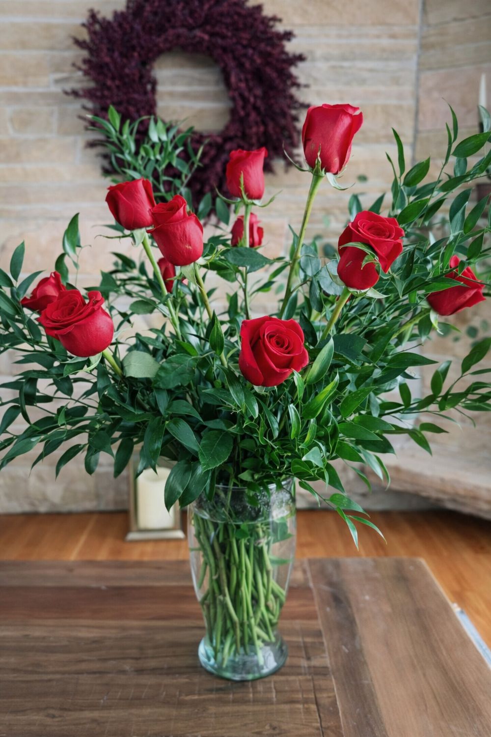 One™ – Simple Elegant Luxury Dozen Rose Arrangement - Rhode Island flower delivery