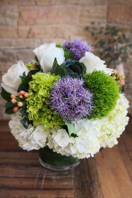 Britt™ – Soft White, Lavender &amp; Green Garden Luxury Arrangement - Rhode Island flower delivery