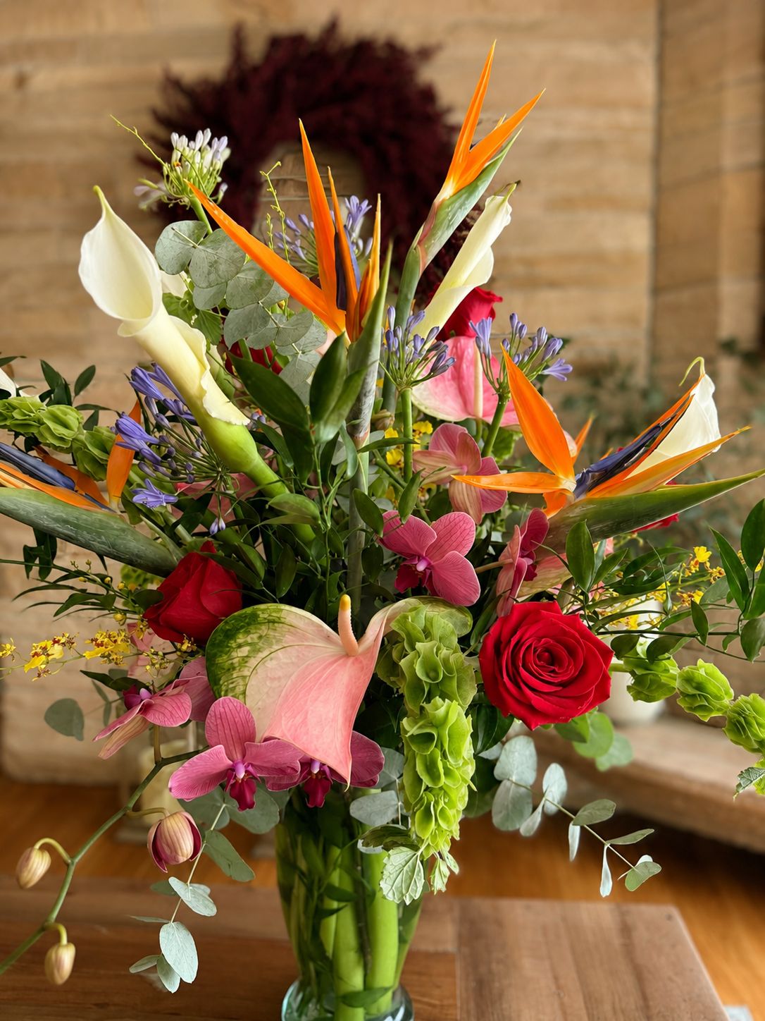 Corey™ – Tropical Orchid &amp; Bird of Paradise Luxury Arrangement