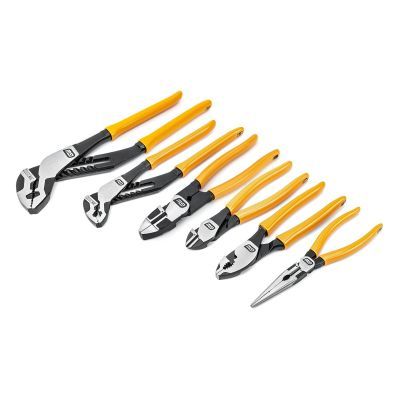 GearWrench 6 Piece PITBULL Dipped Handle Mixed Plier Set