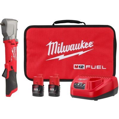 Milwaukee Tool M12 FUEL 3/8" Right Angle Impact Wrench w/ Friction Ring Kit
