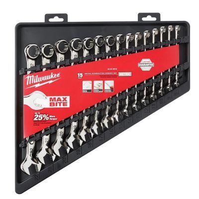 Milwaukee Tool 15 Piece Combination Wrench Set - Metric