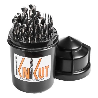 KnKut KnKut 29 Piece Drill Buddy Jobber Length Drill Bit Set 1/16"-1/2" by 64ths