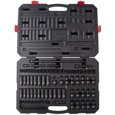 SUNEX 3/8 Inch Drive 80 Piece Master Impact Socket Set