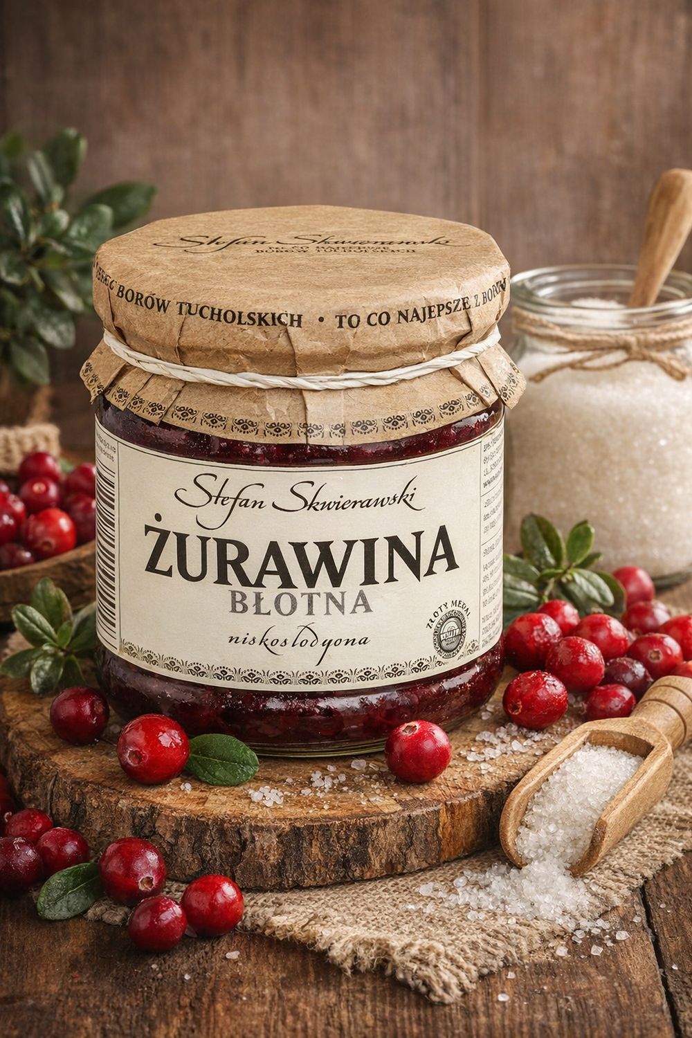 Żurawina Błotna – Naturalny Dodatek do Deserów i Wypieków - 200g