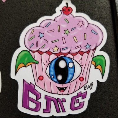 Cupcake Kawaii (sticker)