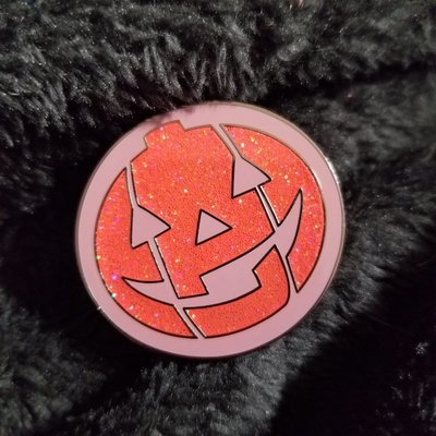 Jack-o-lantern Concha pin *glitter* Jack-o-lantern Concha pin *glitter*