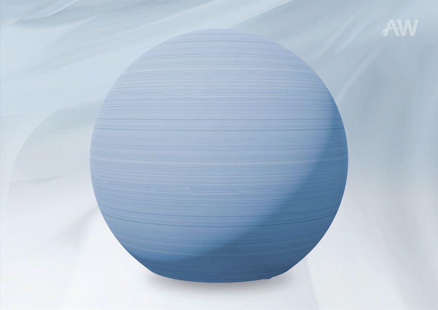 WASSER URNE MOONLINE BLUE