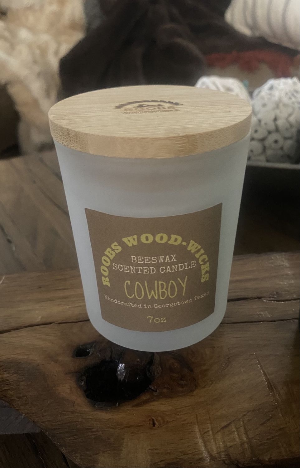 Beeswax Candle Cowboy