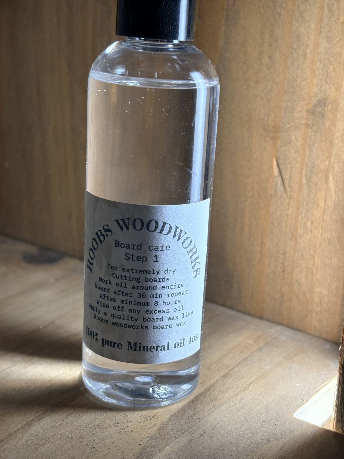 Cutting Board Care, Product: Mineral oil