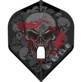 L-style - L-Flights - L1Pro - Champagne Ring - Ryan Searle V2 Clear Black Skull