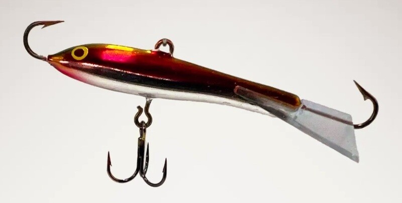 Rlvnt Predator coated jigging rap, size: #7 2.75" 5/8oz, predator color: Natural