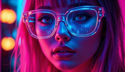 Styl cyberpunku - orientacja pozioma. Darmowa dostawa.*