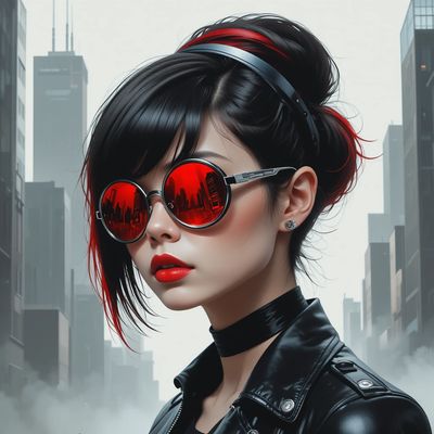 Styl cyberpunku - kwadrat. Darmowa dostawa.*