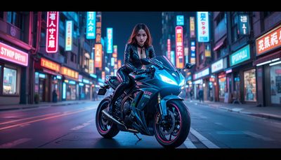 Styl cyberpunku - orientacja pozioma. Darmowa dostawa.*