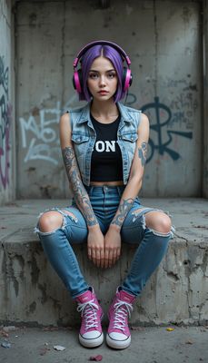 Styl cyberpunku- orientacja pionowa. Darmowa dostawa.*