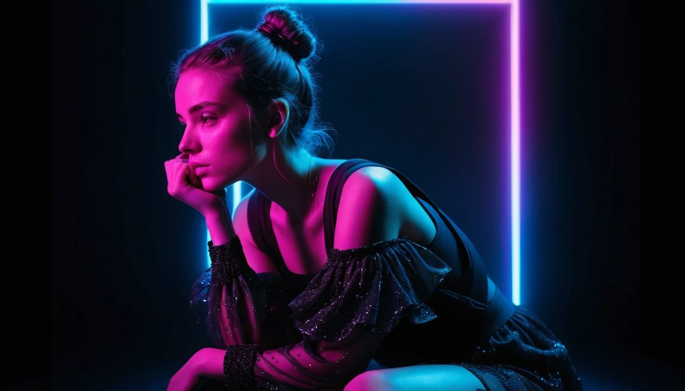 Styl cyberpunku - orientacja pozioma. Darmowa dostawa.*