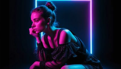 Styl cyberpunku - orientacja pozioma. Darmowa dostawa.*