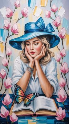 Styl impasto- orientacja pionowa. Darmowa dostawa.*