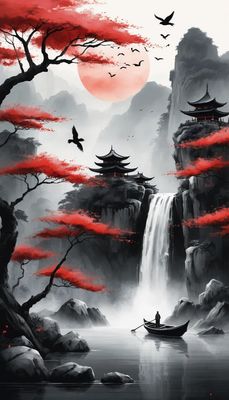 Styl japoński- orientacja pionowa. Darmowa dostawa.*