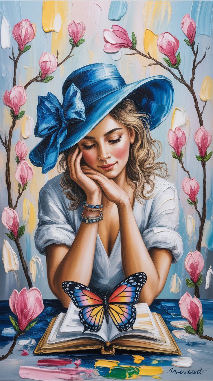 Styl impasto- orientacja pionowa. Darmowa dostawa.*