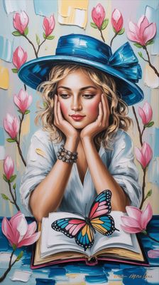 Styl impasto- orientacja pionowa. Darmowa dostawa.*