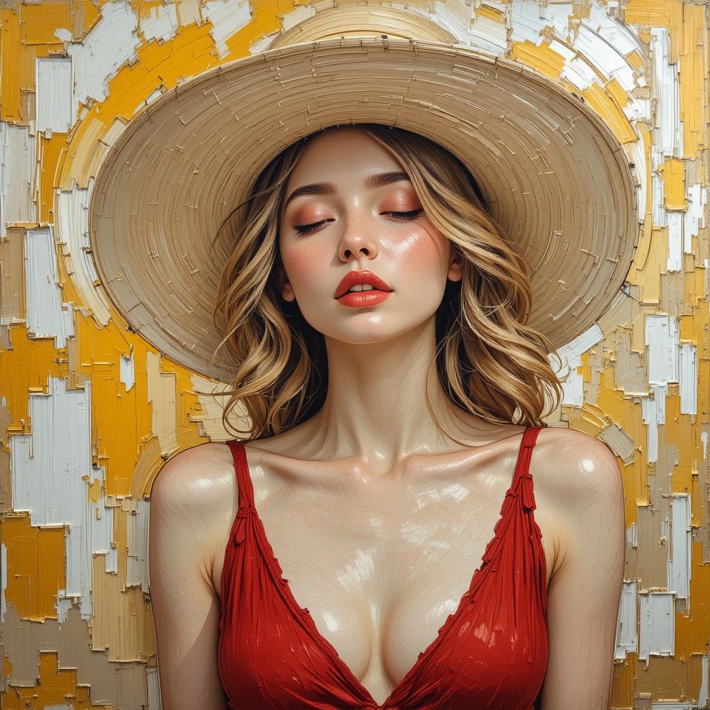 Styl impasto- kwadrat. Darmowa dostawa.*