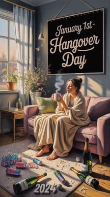 Światowy Dzień Kaca - orientacja pionowa. Darmowa dostawa.*