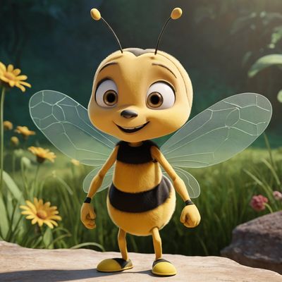 Styl bajkowy - Pszczółka Maja - kwadrat. Darmowa dostawa.*