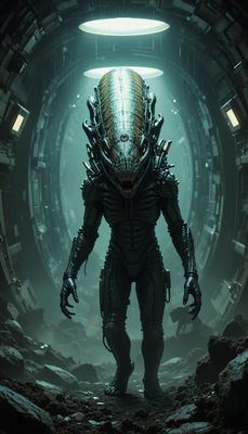 Styl filmowy - Alien - orientacja pionowa. Darmowa dostawa.*