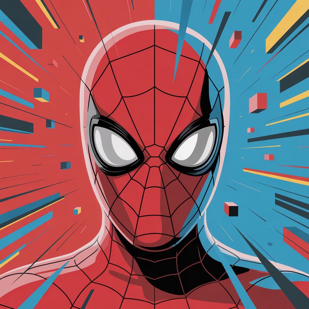 Styl filmowy - Spider-Man - kwadrat. Darmowa dostawa.*