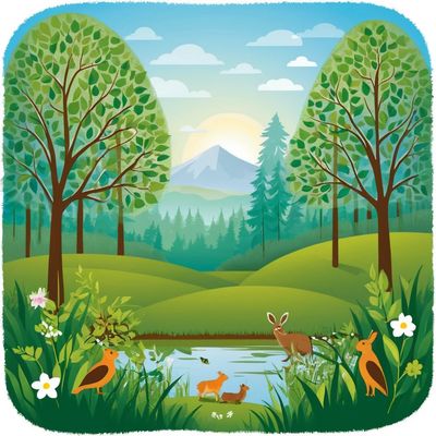 Dzień Ligi Ochrony Przyrody - kwadrat. Darmowa dostawa.*