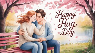 Dzień Wtulania się - orientacja pozioma. Darmowa dostawa.*